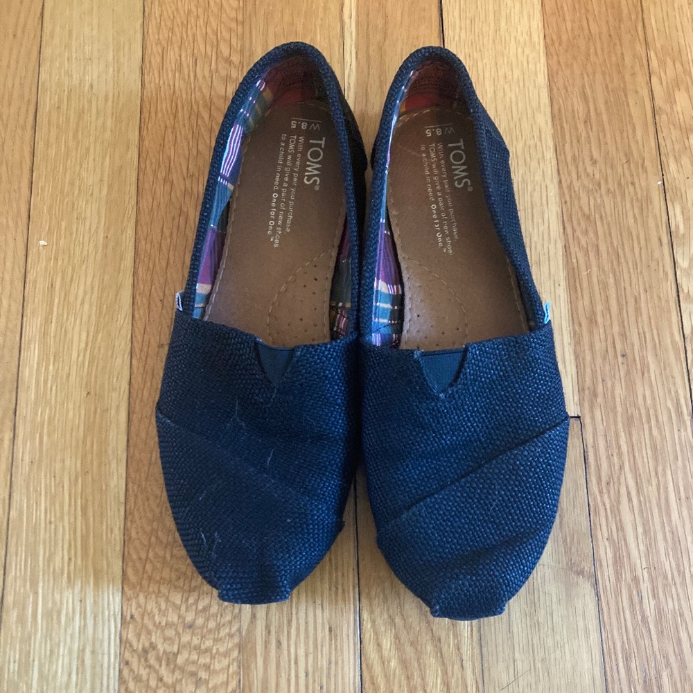 Black Toms Size 8.5